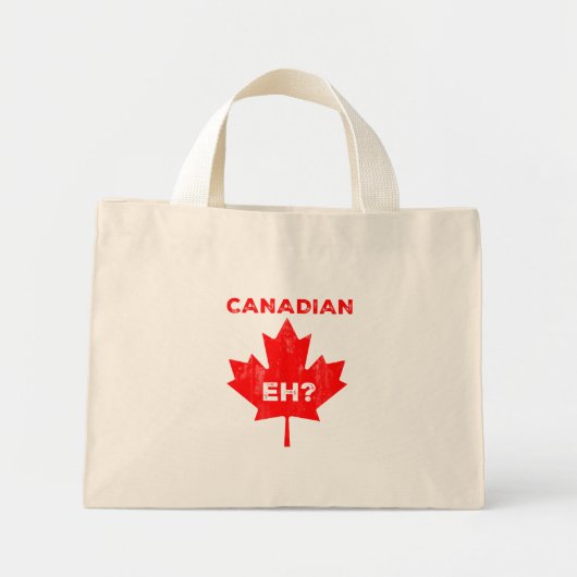 Canadees? Maple Leaf Mini Tote Bag (Voorkant)