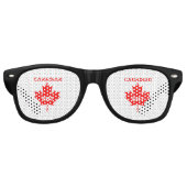 Canadees? Maple Leaf Retro Zonnebril (Voorkant)