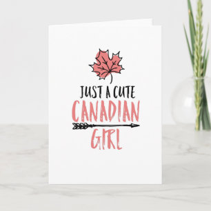 Canadees meisje Canada Gift Kaart