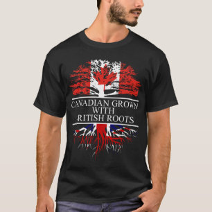 Canadees met britse wortels t-shirt