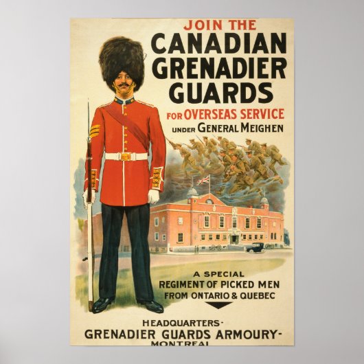 Canadees poster voor inschrijving (Voorkant)