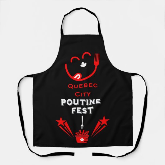 Canadees Poutine Festival Schort (Voorkant)