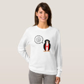 Canadees Praten Ms. Penguin Gepersonaliseerd T-shirt (Voorkant volledig)