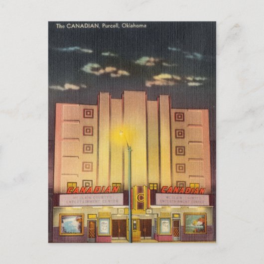 Canadees, Purcell, Oklahoma Briefkaart (Voorkant)