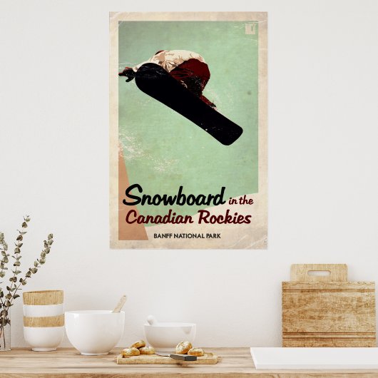 Canadees Rockies - effect Poster (Keuken)