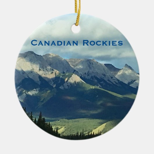 Canadees Rockies Mountains Travel Ornament (Voorkant)