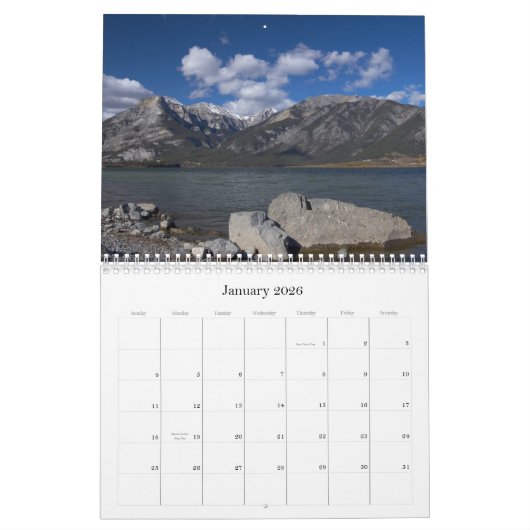 Canadees Rocky Mountains Kalender (Jan 2026)