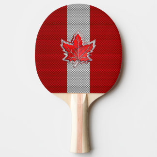 Canadees Rode Maple Leaf over koolstofvezel Tafeltennisbatje