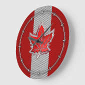 Canadees rood manleder in koolstofvezel grote klok (Hoek)