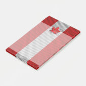 Canadees rood manleder in koolstofvezel post-it® notes (Schuin)