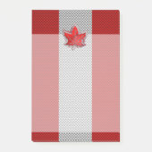 Canadees rood manleder in koolstofvezel post-it® notes (Voorkant)
