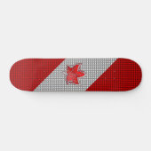 Canadees rood manleder in koolstofvezel skateboard (Horizontaal)