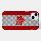 Canadees rood manleder op koolstofvezel afdrukken Case-Mate iPhone case (Achterkant (horizontaal))