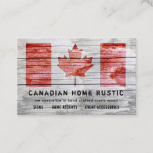 Canadees rustiek hout ambacht werk thema Canadese  Visitekaartje