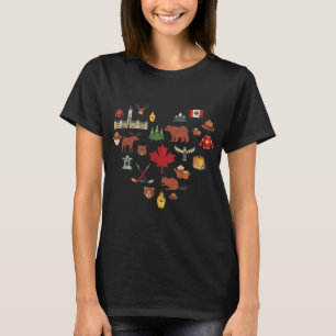 Canadees  Symbolen Canada Vlag Maple Leaf RC T-shirt