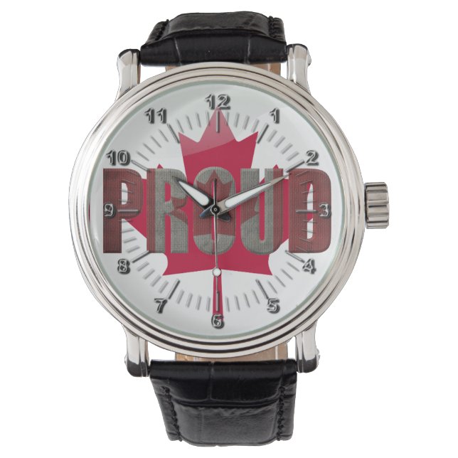 Canadees trots horloge (Voorkant)