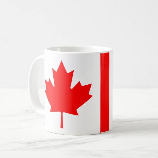 Canadees Vlag Keramische Mok (Voorkant links)