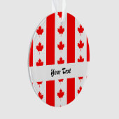 Canadees vlagpatroon ornament (voorkant)