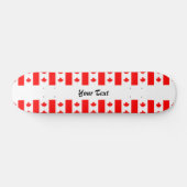 Canadees vlagpatroon skateboard (Horizontaal)