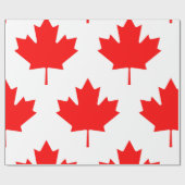 Canadees vlagrode mantel Leaf Cadeaupapier (Vlak)