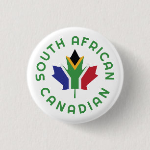 Canadees Zuid-Afrikaans Ronde Button 3,2 Cm