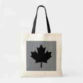 Canadees zwart-mappenblad tote bag (Voorkant)