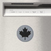 Canadees zwarte bladsymbool magneet (Insitu (Vaatwasser))