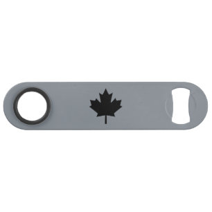 Canadees zwarte bladsymbool speed flessenopener