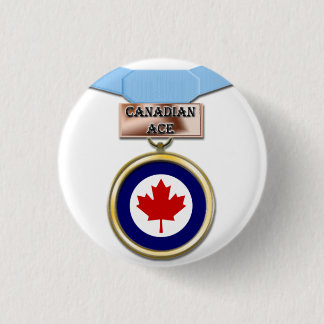 Canadese Ace-medaille Ronde Button 3,2 Cm