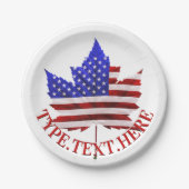 Canadese Amerikaanse Borden Custom Flag Paper Bord (Voorkant)