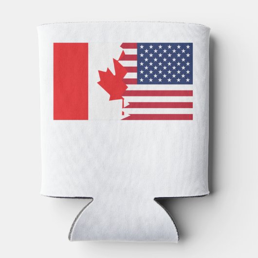 Canadese Amerikaanse vlag Blikjeskoeler (Achterkant)