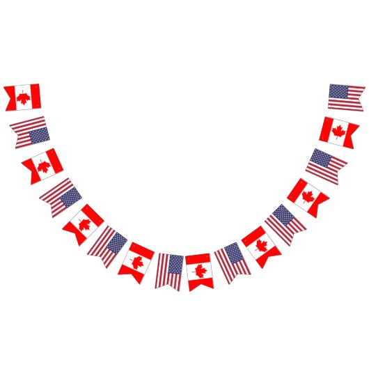 Canadese Amerikaanse vlaggen, partijbanners Canada Vlaggetjes (Alle)