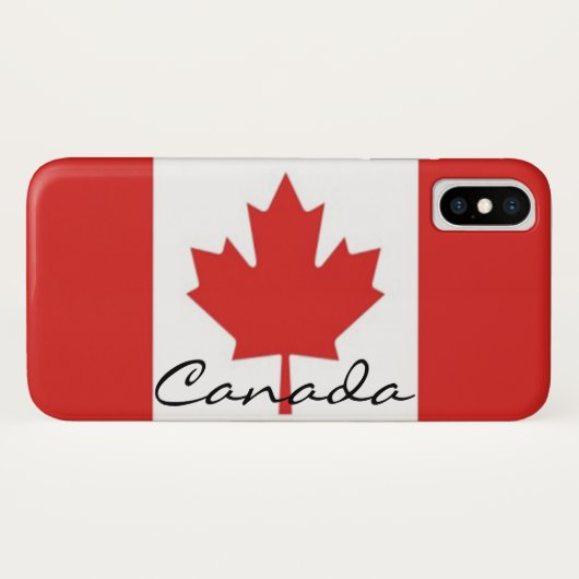 Canadese aple Leaf Case-Mate iPhone Case (Achterkant (horizontaal))