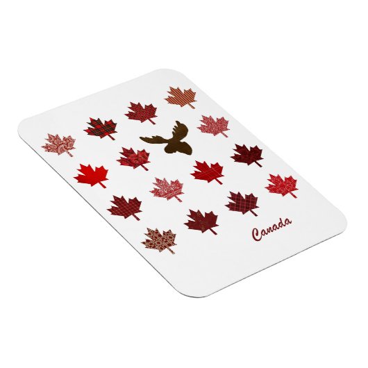 Canadese aple Leaf en Moose Magneet (Rechterzijde)