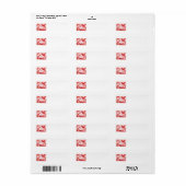 Canadese aple Leaf Etiket (Full Sheet)