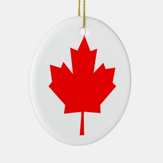 Canadese aple Leaf Keramisch Ornament (Rechts)