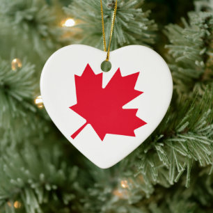 Canadese aple Leaf Keramisch Ornament