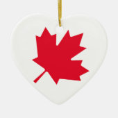 Canadese aple Leaf Keramisch Ornament (Voorkant)