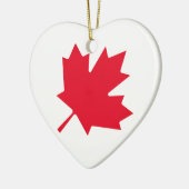 Canadese aple Leaf Keramisch Ornament (Links)