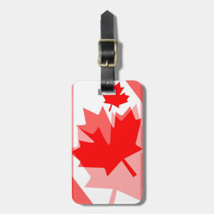 Canadese aple Leaf over Style CANADA Bagagelabel
