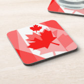 Canadese aple Leaf over Style CANADA Bier Onderzetter (Linkerzijde)