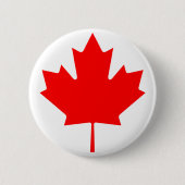 Canadese aple Leaf Ronde Button 5,7 Cm (Voorkant)