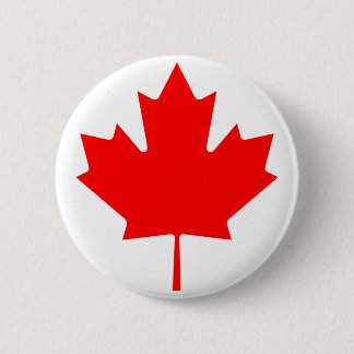 Canadese aple Leaf Ronde Button 5,7 Cm