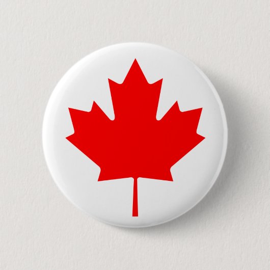 Canadese aple Leaf Ronde Button 5,7 Cm (Voorkant)