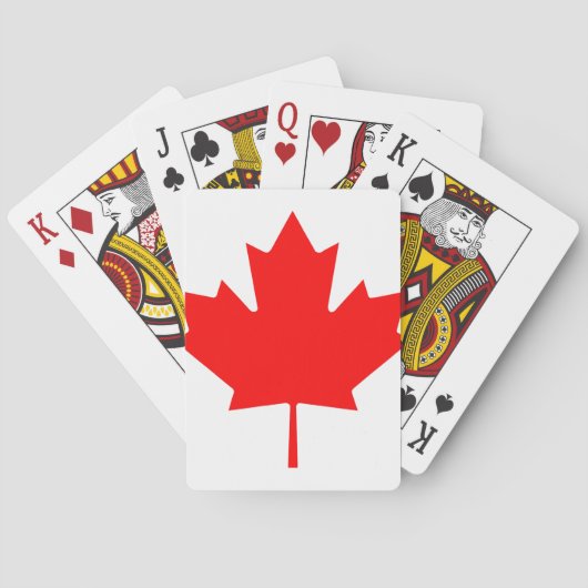 Canadese aple Leaf Speelkaarten (Achterkant)