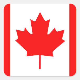 Canadese aple Leaf Vierkante Sticker