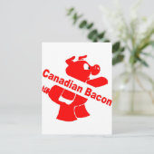 Canadese Bacon Briefkaart (Staand voorkant)