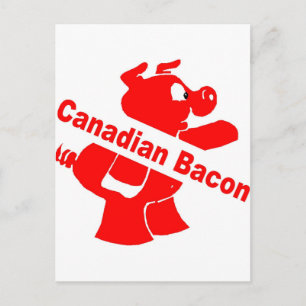 Canadese Bacon Briefkaart