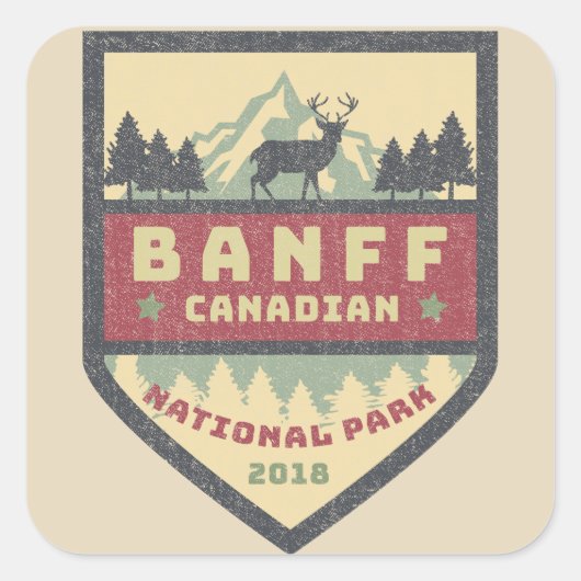  Canadese Banff National Park Stickers (Voorkant)