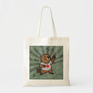 Canadese bever ellebows op Canada sterk patriottis Tote Bag